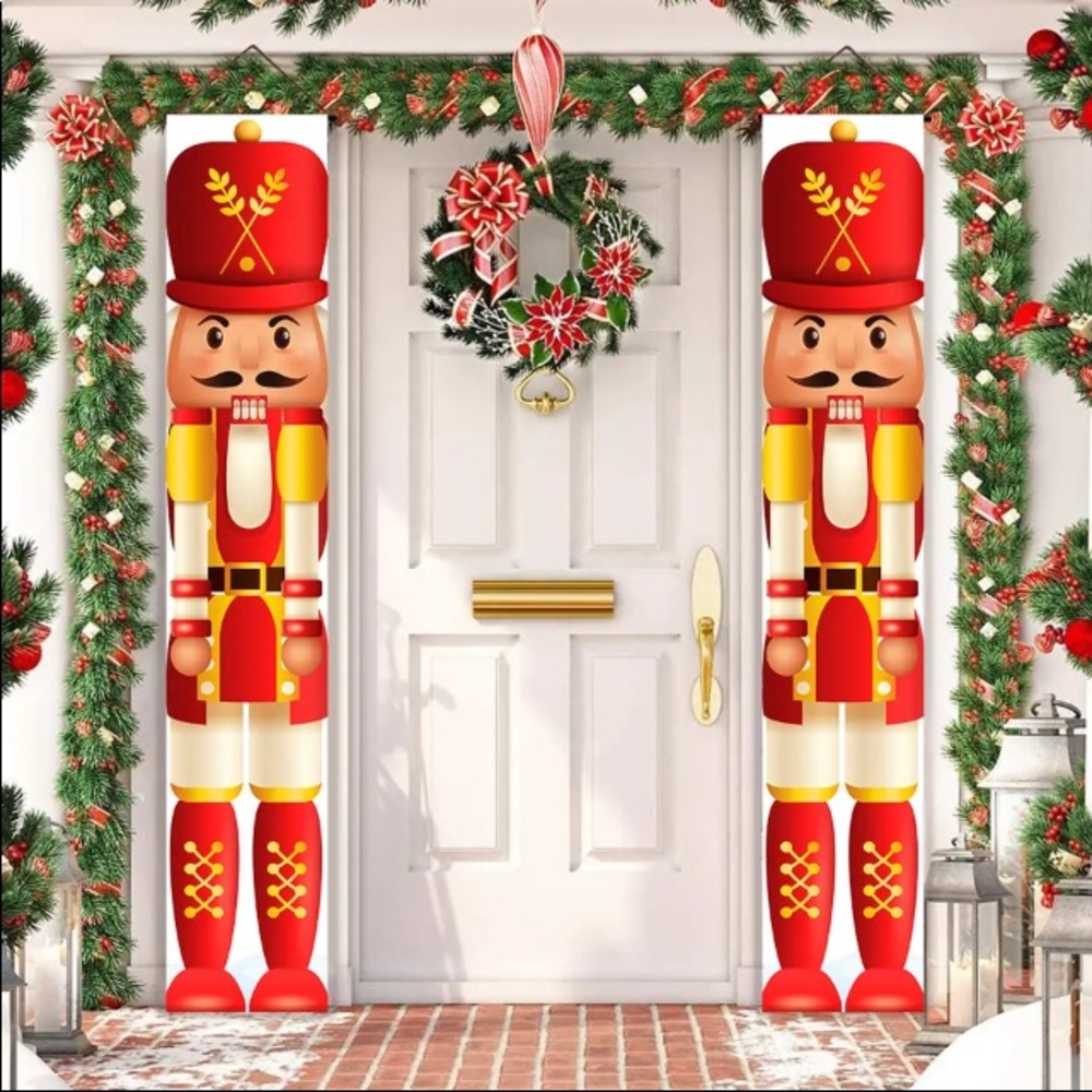 Nutcracker Soldier Banner Christmas Decorations